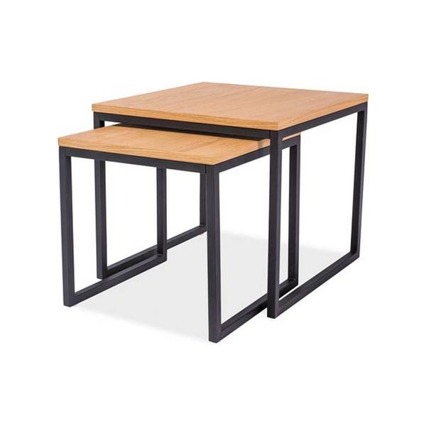 set-2-masute-cafea-largo-duo-stejar-negru-metal