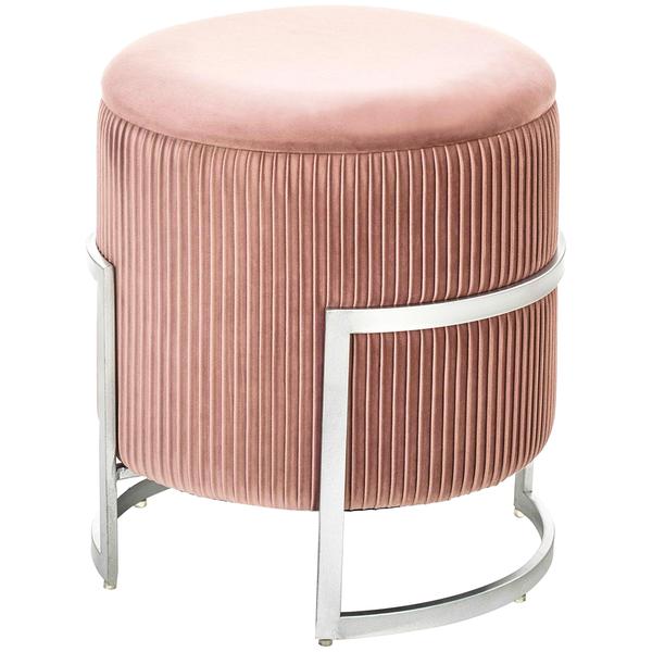 taburet-cricket-otel-stofa-catifelata-roz-deschis-40x46-cm