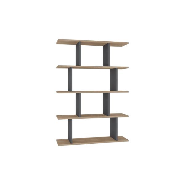 biblioteca-harmon-stejar-gri-pal-90x25x127-cm