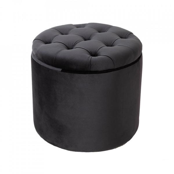taburet-rotund-negru-din-catifea-50-cm-modern-baroque-the-home-collection