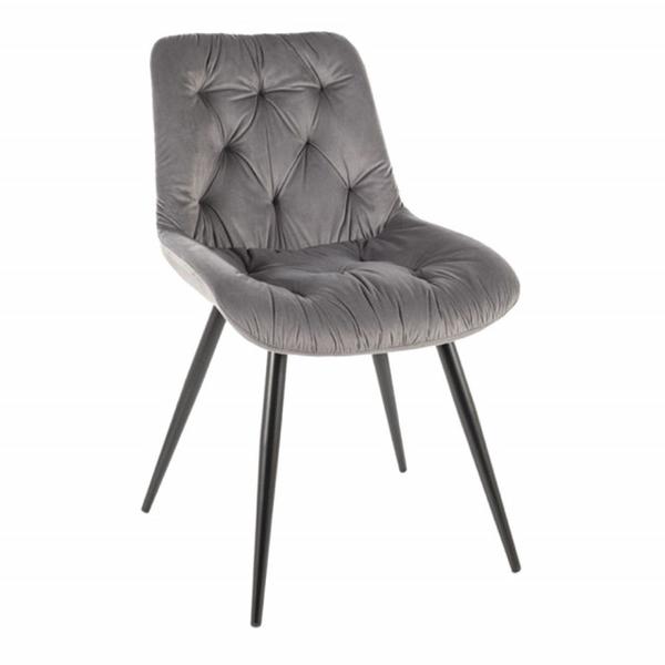scaun-dining-gri-din-catifea-si-metal-prague-the-home-collection