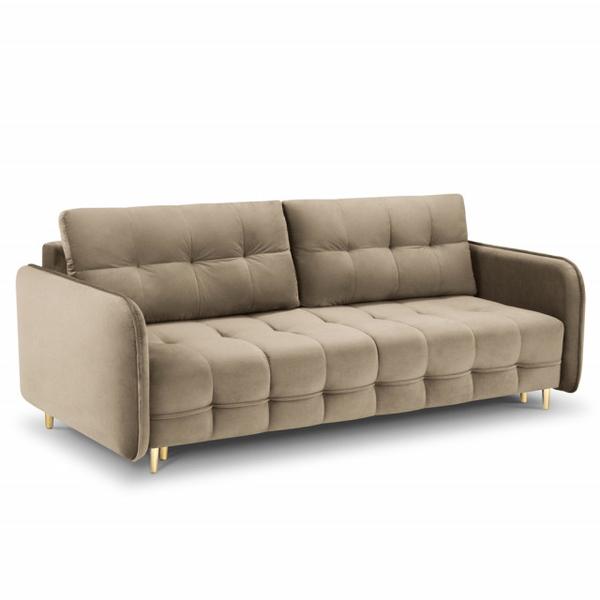 canapea-extensibila-bej-cappuccino-aurie-din-catifea-si-lemn-de-pin-pentru-3-persoane-scaleta-besolux