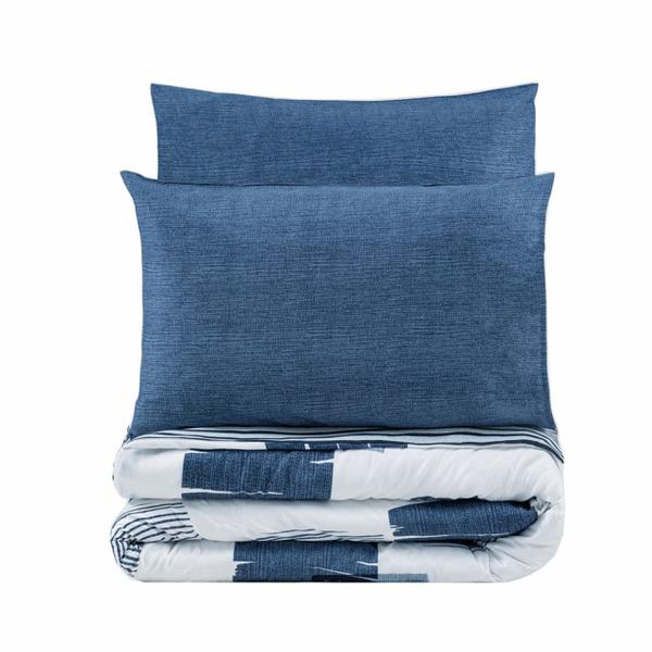 lenjerie-pat-indigo-neagra-din-bumbac-solito-single-the-home-collection